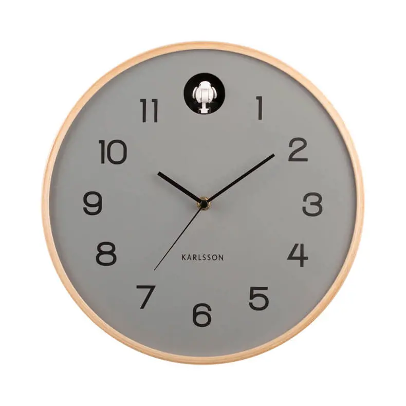 Present Time Karlsson Natural Cuckoo Wall Clock